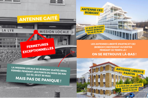 Votre Mission Locale est ouverte tout le mois de mai !